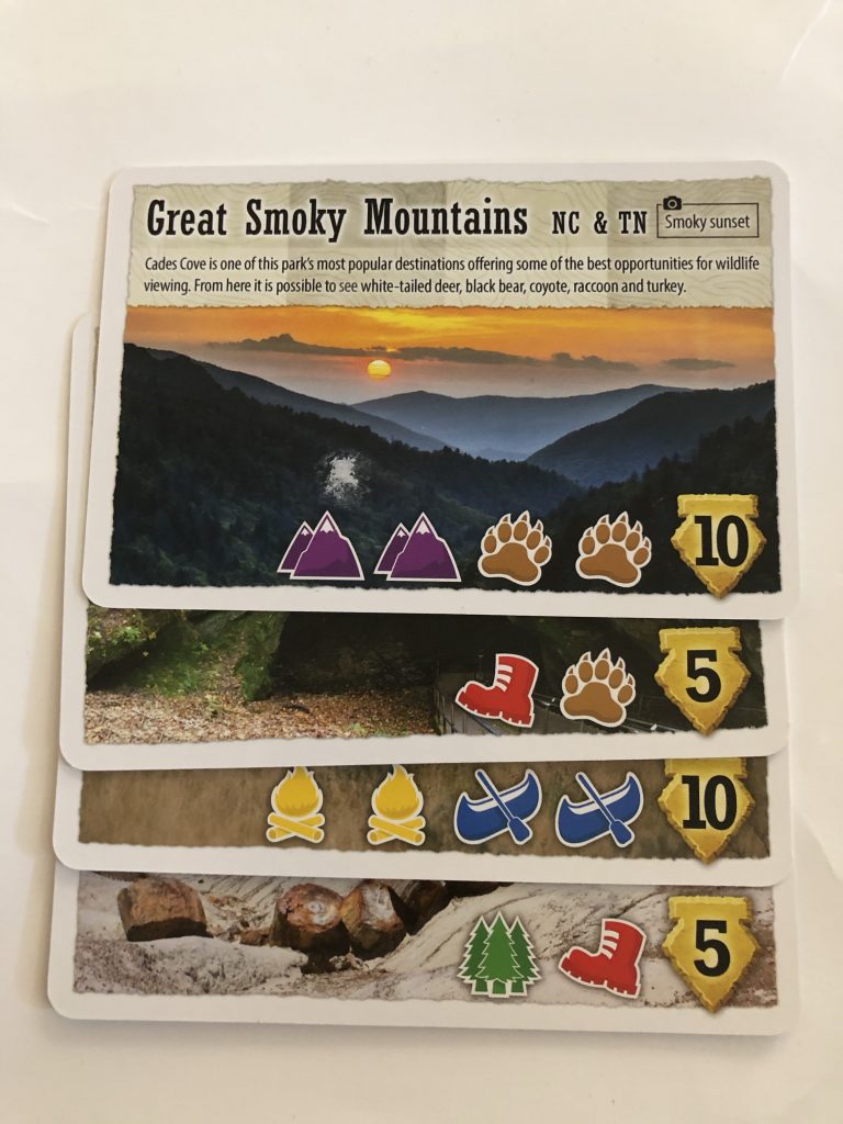 List of National Parks cards