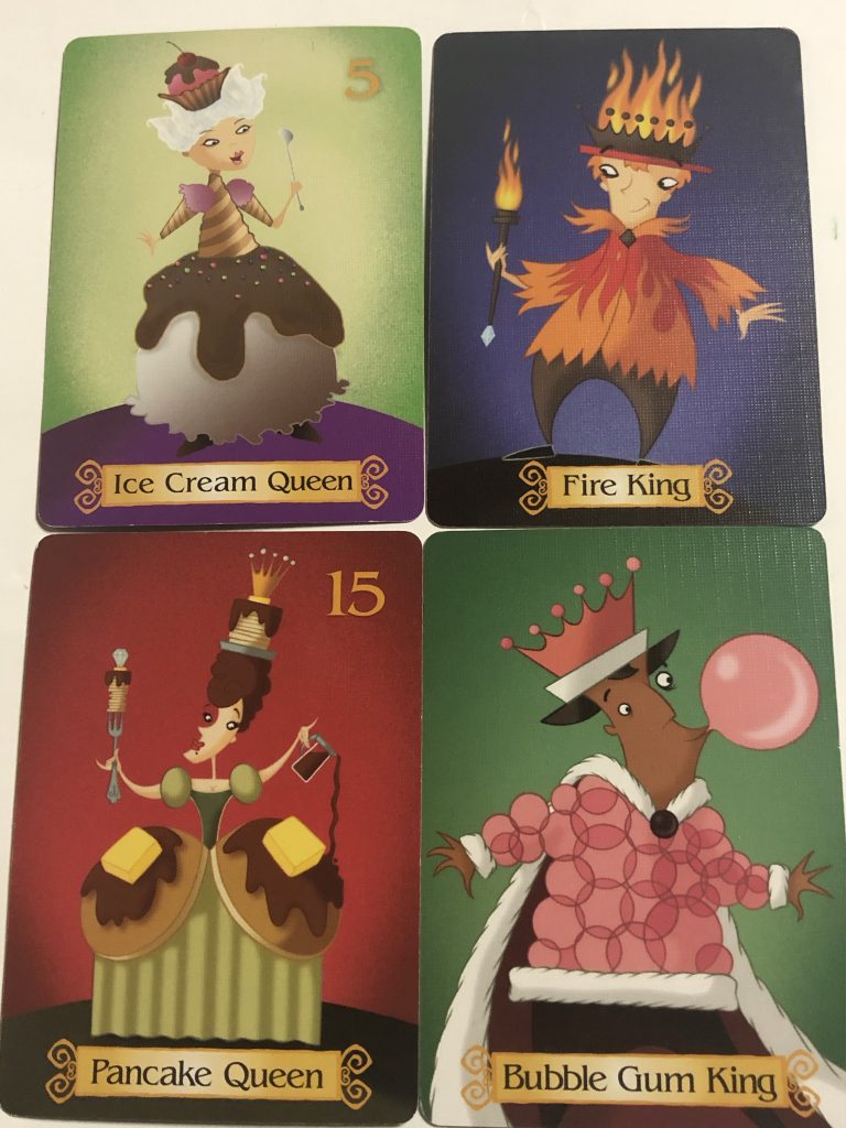 Ice Cream Queen and Fire King/ Pancake Queen and Bubblegum King are fun matches